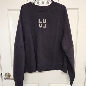 Lululemon Athletica Black Crewneck Sweatshirt